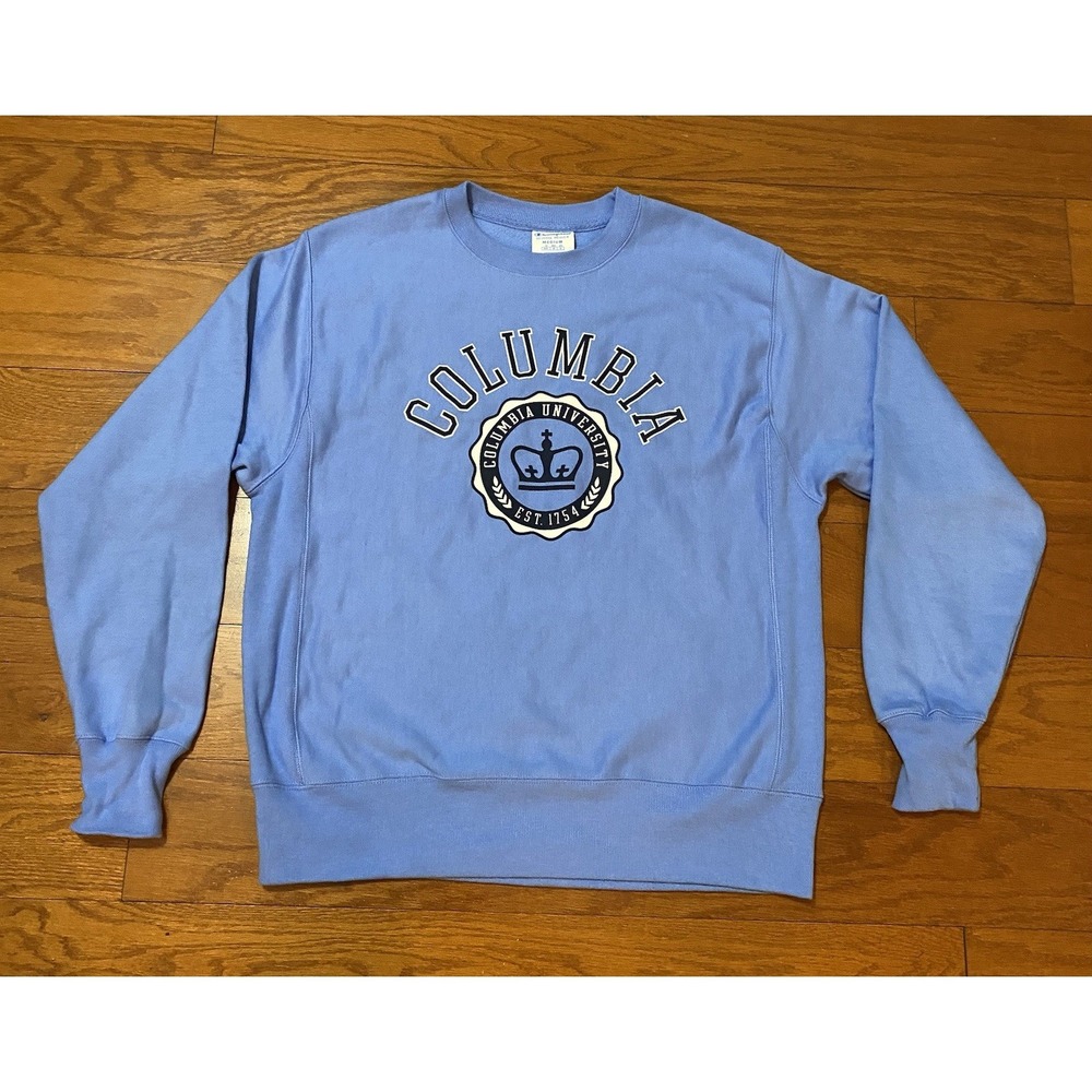 Champion Reverse Weave Columbia University 1754 Mens Medium Crew Neck Sweater